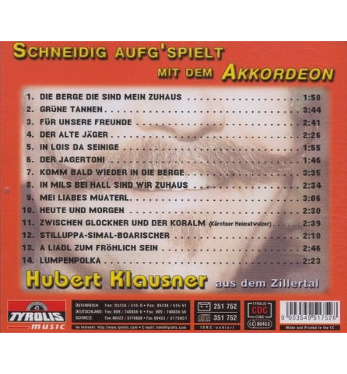 Hubert Klausner - Schneidig aufgspielt mit dem Akkordeon Folge 1 Instrumental