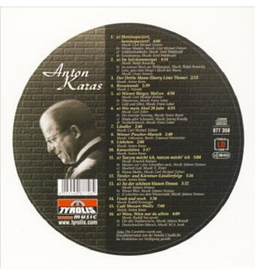 Anton Karas - Seine groen Erfolge auf der Zither - The Sound of Austria (CD in Metalldose)