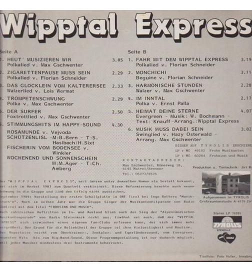 Wipptal Express - Heut musizieren wir