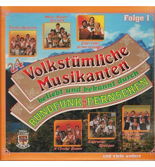 24 Volkstmliche Musikanten beliebt und bekannt - Folge 1 (2LP)