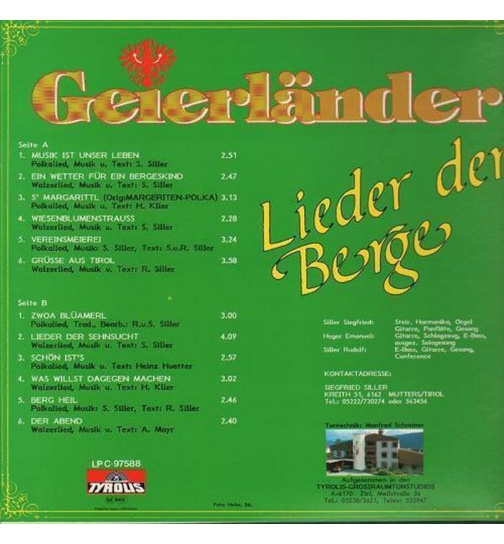 Geierlnder - Lieder der Berge