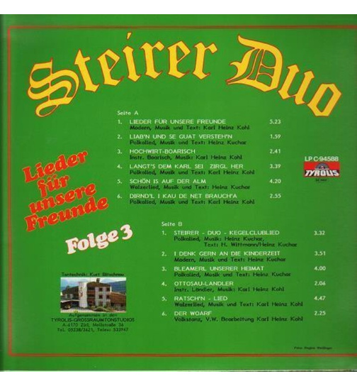 Steirer Duo - Lieder fr unsere Freunde - Folge 3