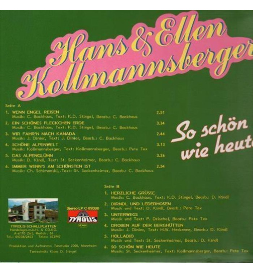 Hans & Ellen Kollmannsberger - So schn wie heute