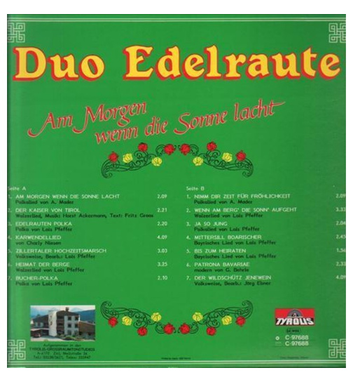 Duo Edelraute - Am Morgen wenn die Sonne lacht