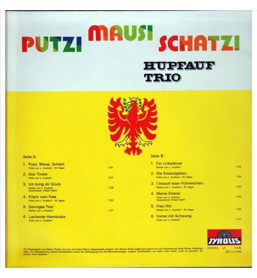 Hupfauf Trio - Putzi Mausi Schatzi