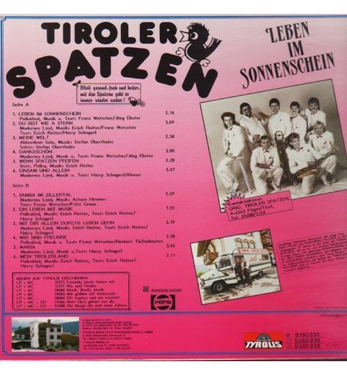 Orig. Tiroler Spatzen - Leben im Sonnenschein