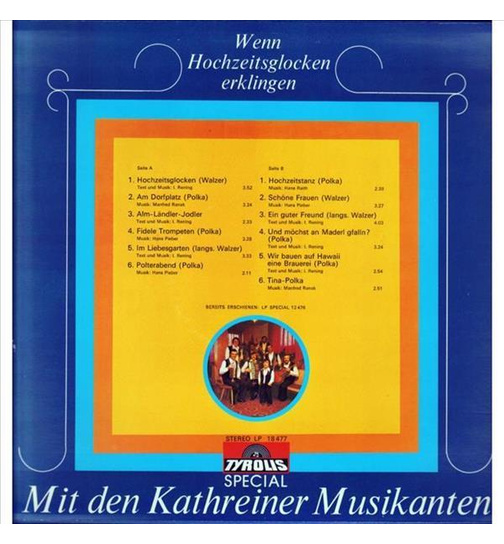 Kathreiner Musikanten - Wenn Hochzeitsglocken erklingen